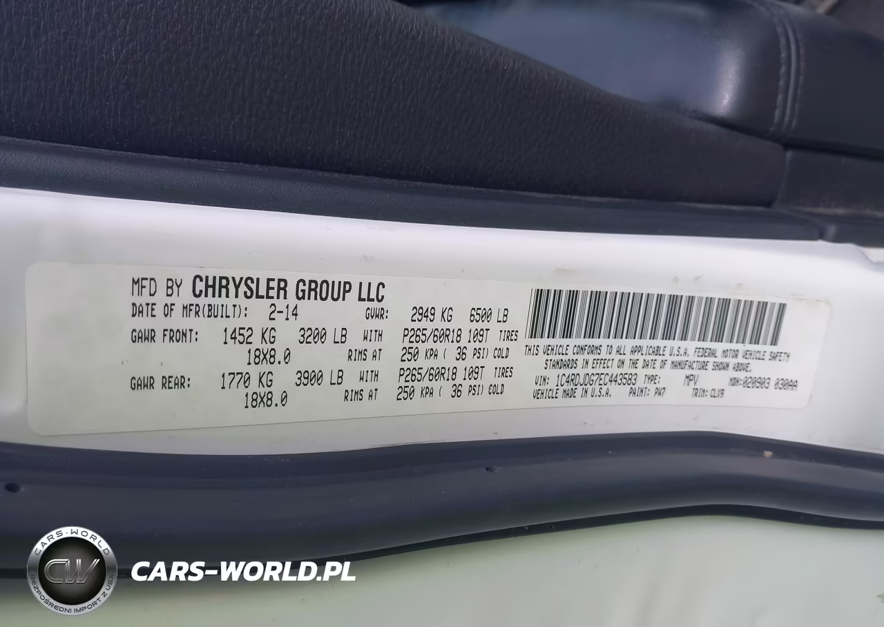 2014 Dodge Durango Limited VIN:1C4RDJDG7EC443583 - 9