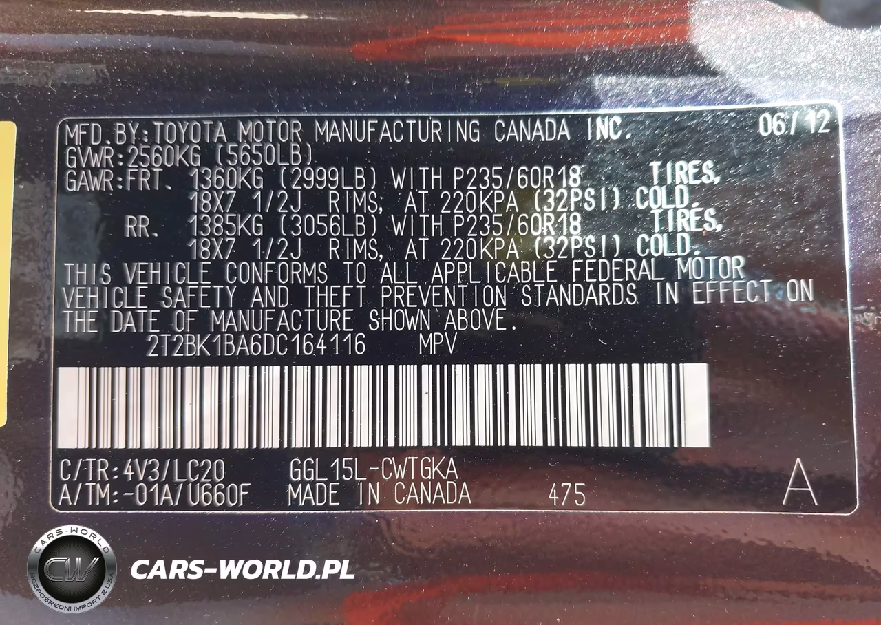 2013 Lexus Rx 350 VIN:2T2BK1BA6DC164116 - 9