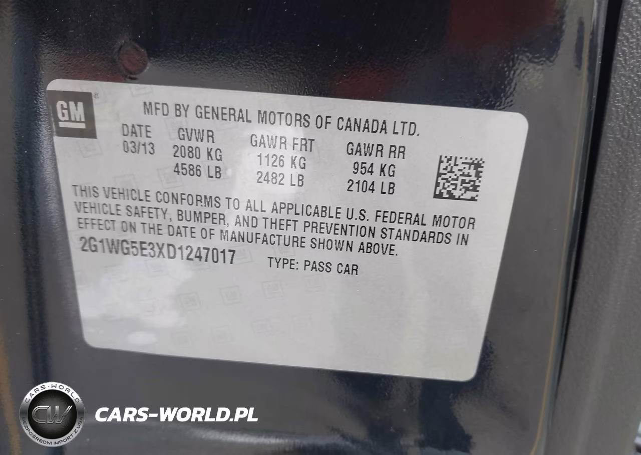 2013 Chevrolet Impala Lt VIN:2G1WG5E3XD1247017 - 9