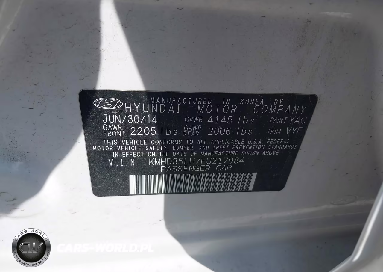 HYUNDAI ELANTRA GT VIN:KMHD35LH7EU217984 - 9