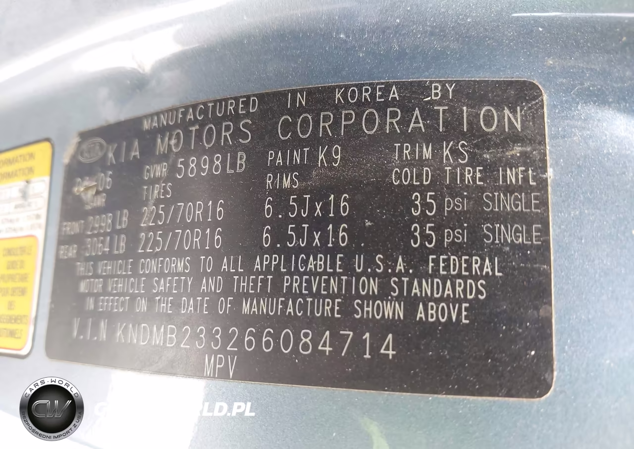 2006 Kia Sedona Ex-Lx VIN:KNDMB233266084714 - 9