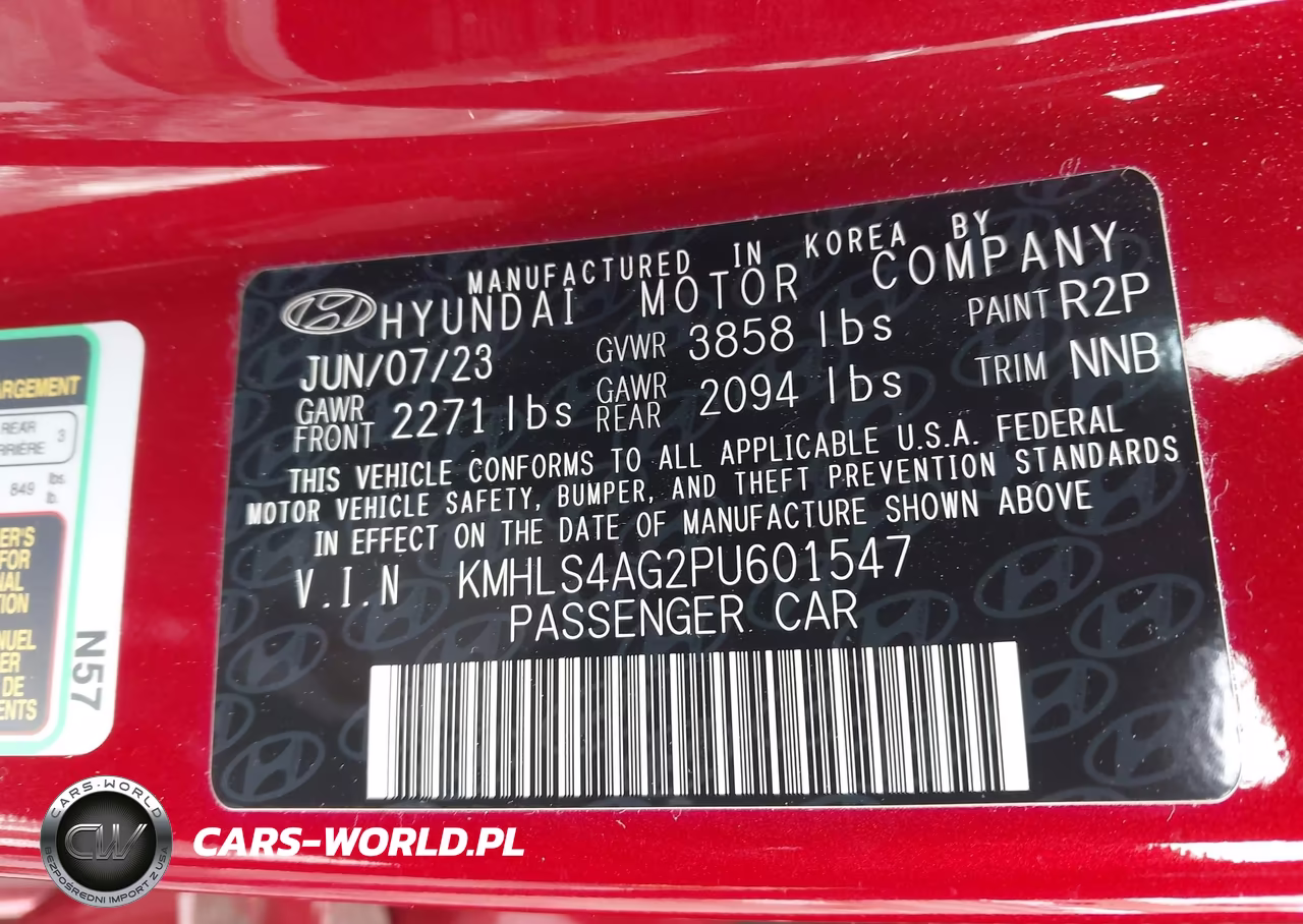 2023 Hyundai Elantra Sel VIN:KMHLS4AG2PU601547 - 9