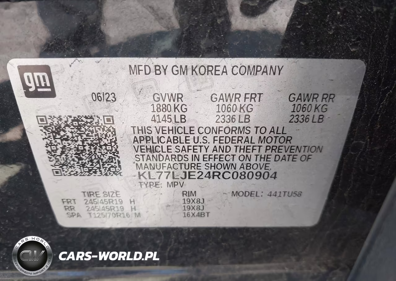 2024 Chevrolet Trax Fwd 2Rs VIN:KL77LJE24RC080904 - 9