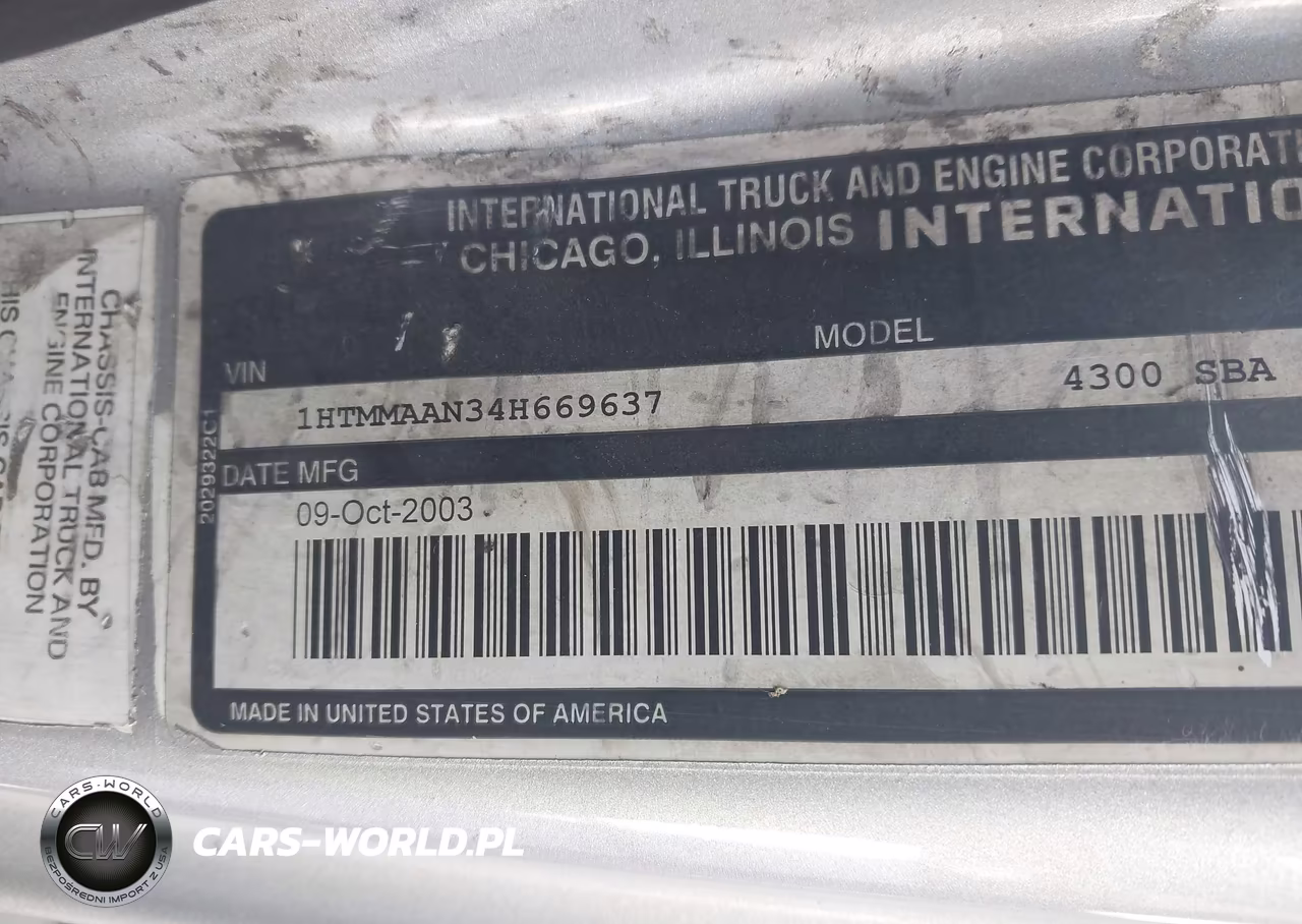 2004 International 4000 4300 VIN:1HTMMAAN34H669637 - 8