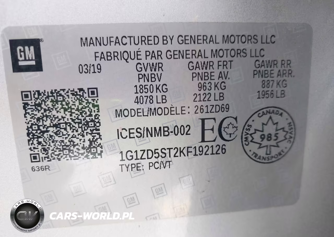 2019 Chevrolet Malibu Lt VIN:1G1ZD5ST2KF192126 - 9