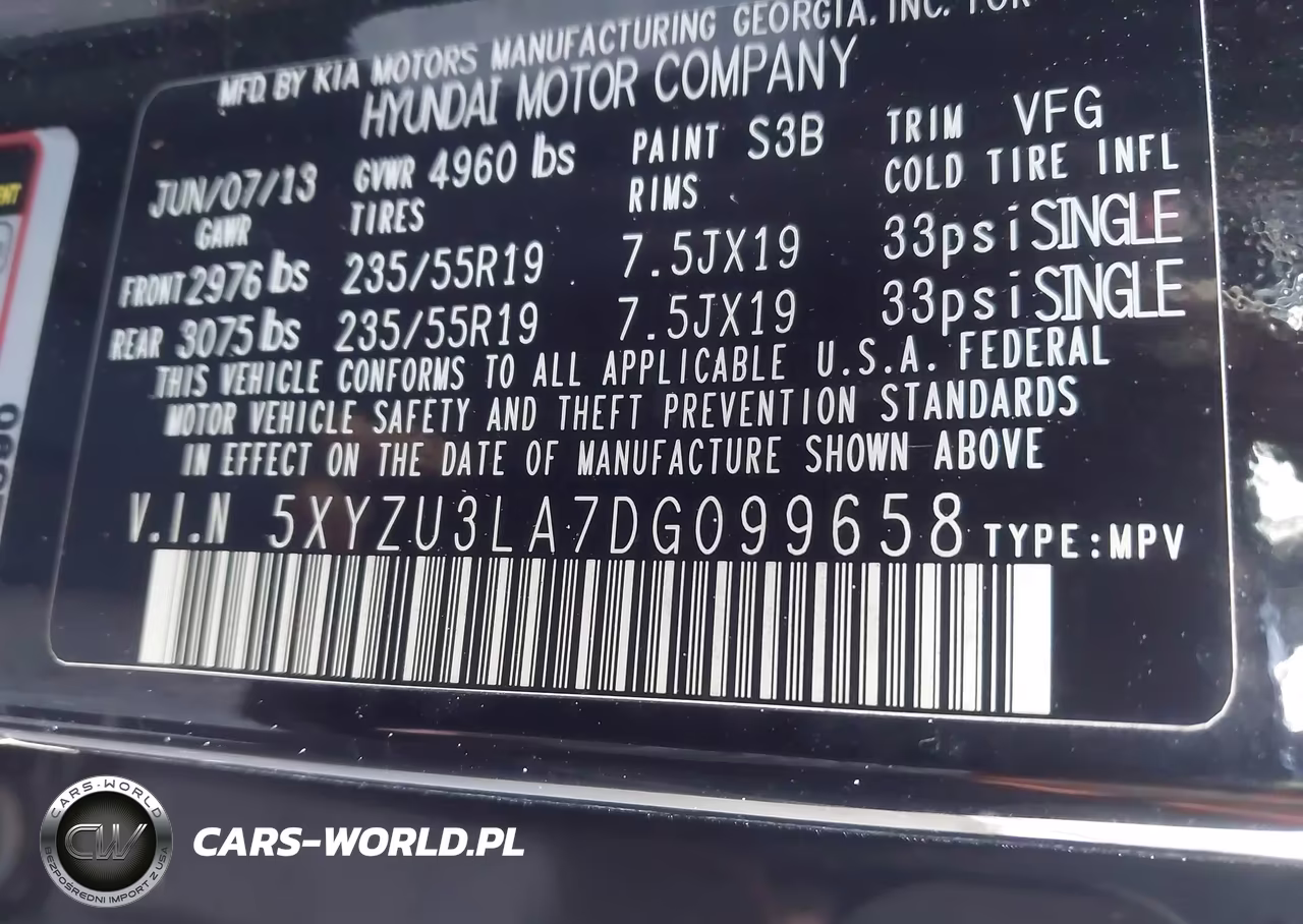 2013 Hyundai Santa Fe Sport 2.0T VIN:5XYZU3LA7DG099658 - 9
