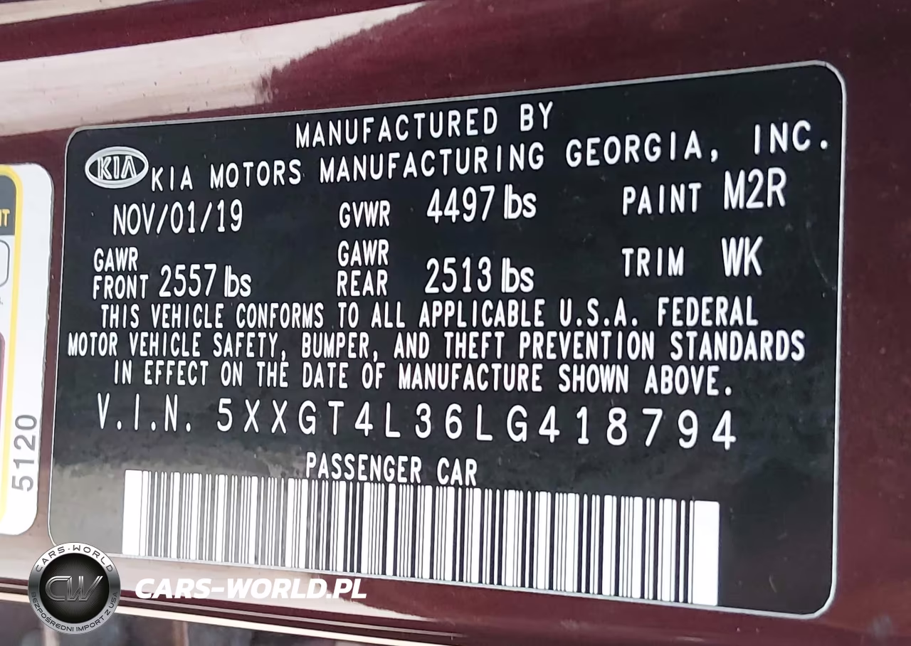 2020 Kia Optima Lx VIN:5XXGT4L36LG418794 - 9