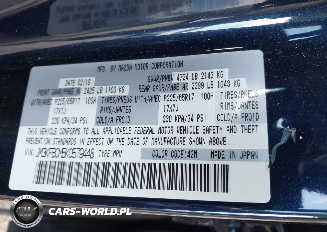 2019 Mazda Cx-5 Touring VIN:JM3KFBCM5K0579448 - 9