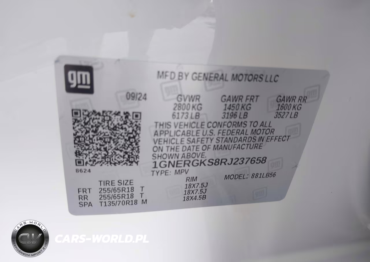 2024 Chevrolet Traverse Fwd Lt VIN:1GNERGKS8RJ237658 - 9