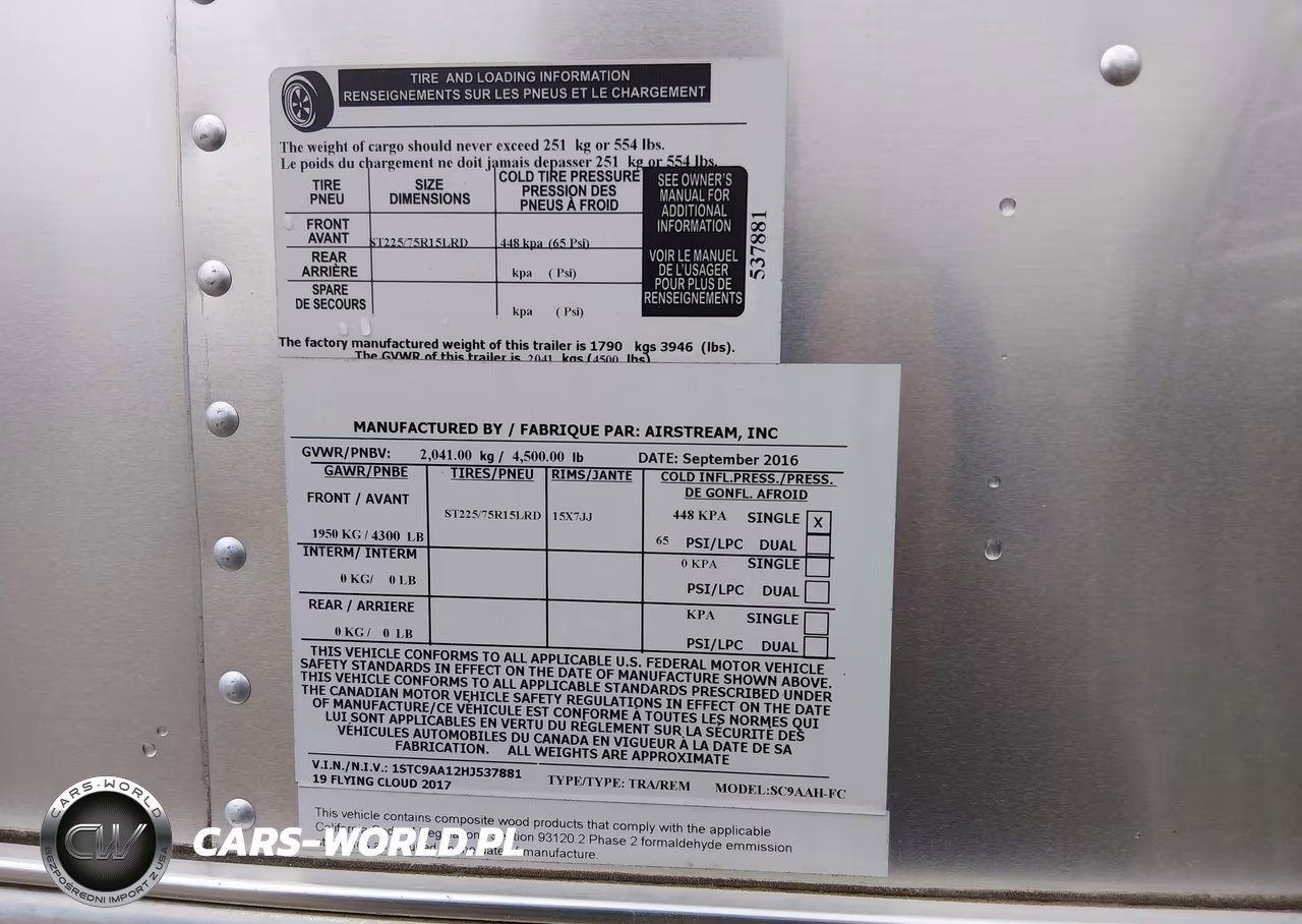 2017 Airstream Other VIN:1STC9AA12HJ537881 - 9