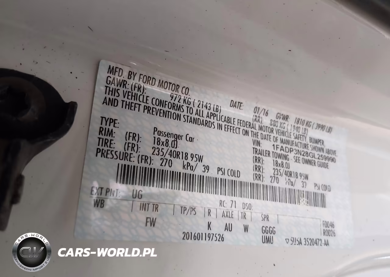 2016 Ford Focus Titanium VIN:1FADP3N28GL259990 - 9