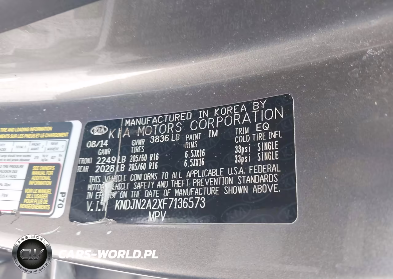 2015 Kia Soul VIN:KNDJN2A2XF7136573 - 9
