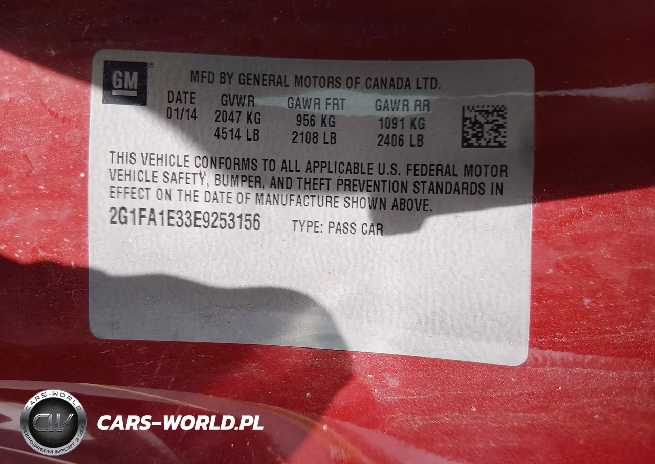 2014 Chevrolet Camaro 2Ls VIN:2G1FA1E33E9253156 - 9