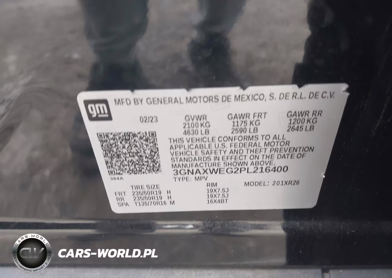 2023 Chevrolet Equinox Awd Rs VIN:3GNAXWEG2PL216400 - 9