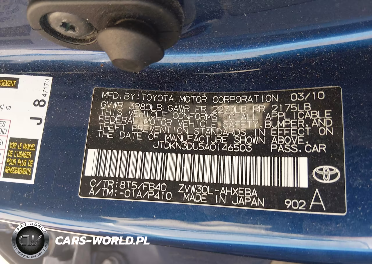 2010 Toyota Prius Iii VIN:JTDKN3DU5A0146503 - 9