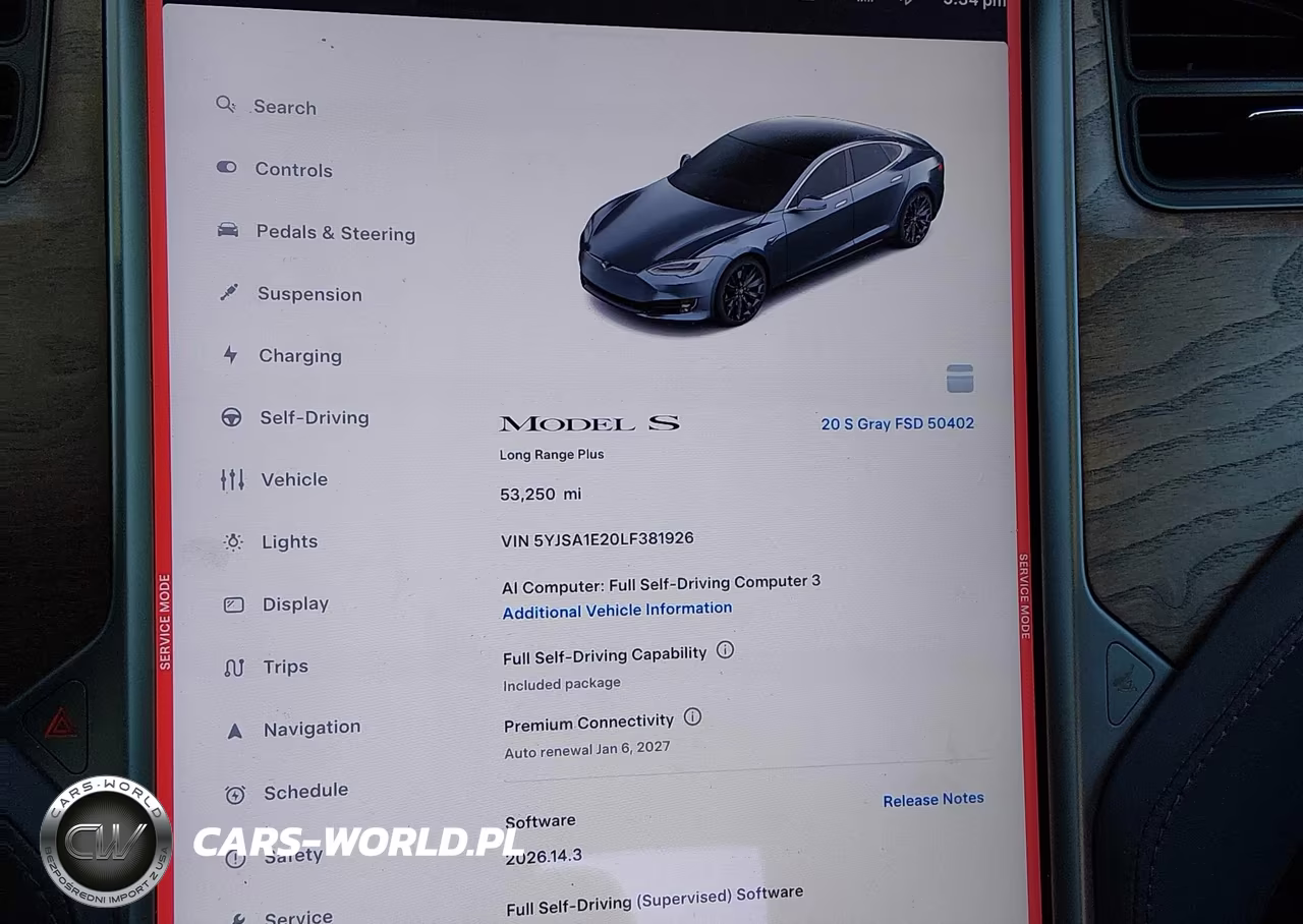 2020 Tesla Model S Long Range Dual Motor All-Wheel Drive-Long Range Plus Dual Motor All-Wheel Drive VIN:5YJSA1E20LF381926 - 7