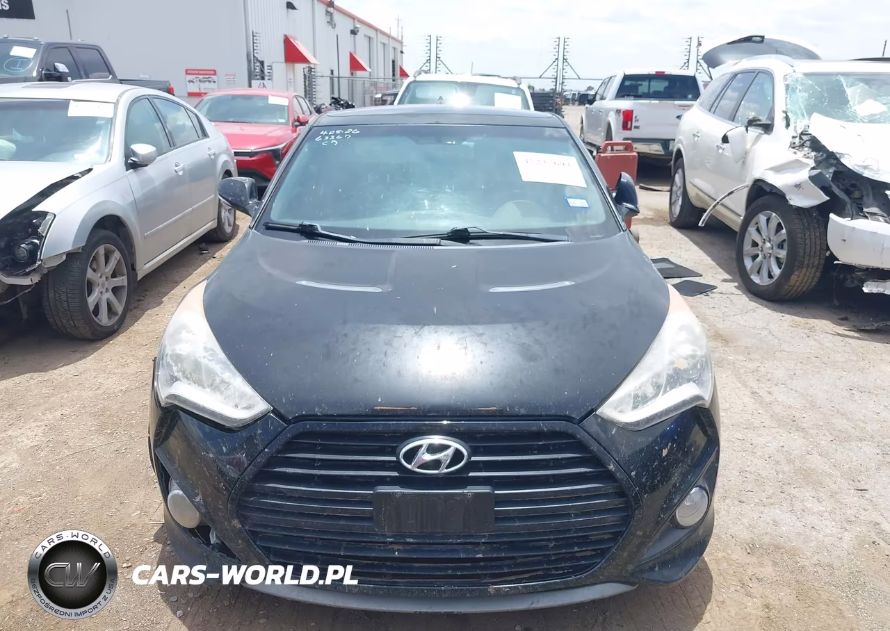 2014 Hyundai Veloster Turbo W-Blue VIN:KMHTC6AE3EU210315 - 12