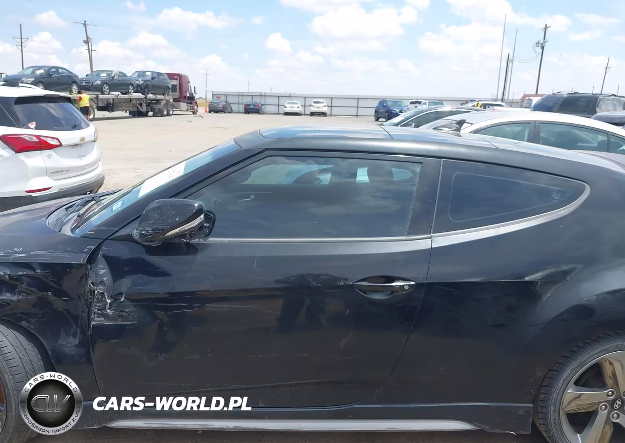 2014 Hyundai Veloster Turbo W-Blue VIN:KMHTC6AE3EU210315 - 14