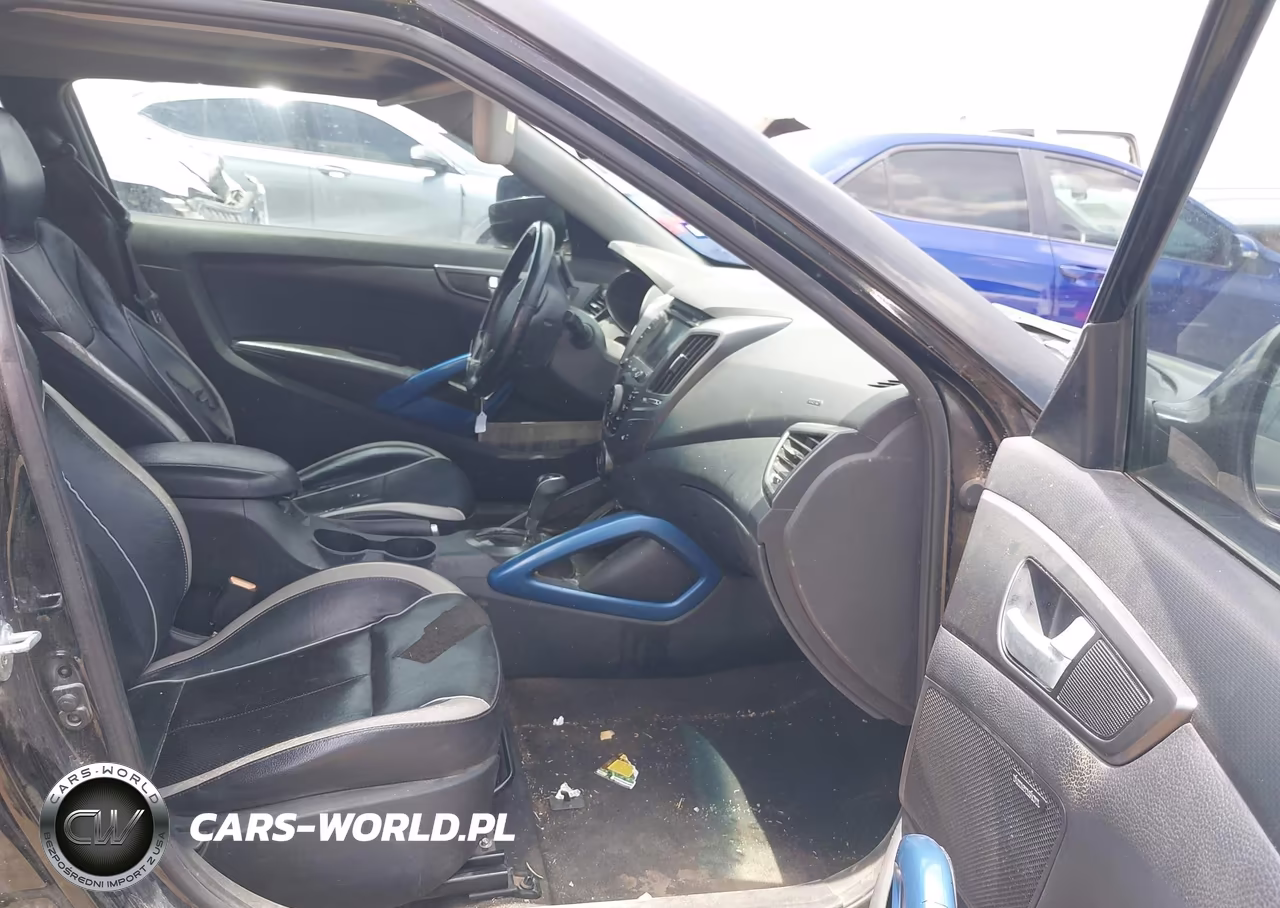 2014 Hyundai Veloster Turbo W-Blue VIN:KMHTC6AE3EU210315 - 5