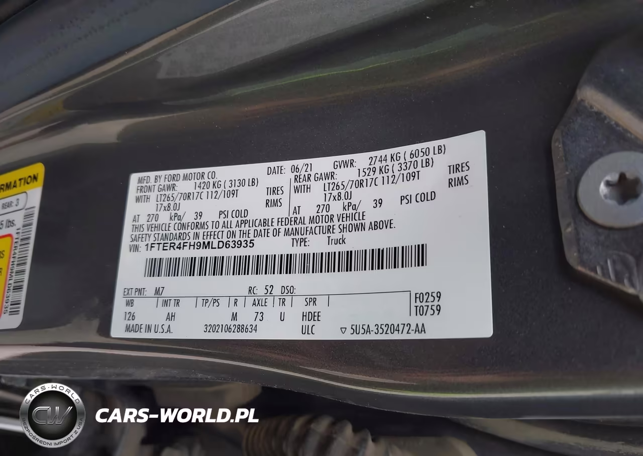 2021 Ford Ranger Xlt VIN:1FTER4FH9MLD63935 - 9