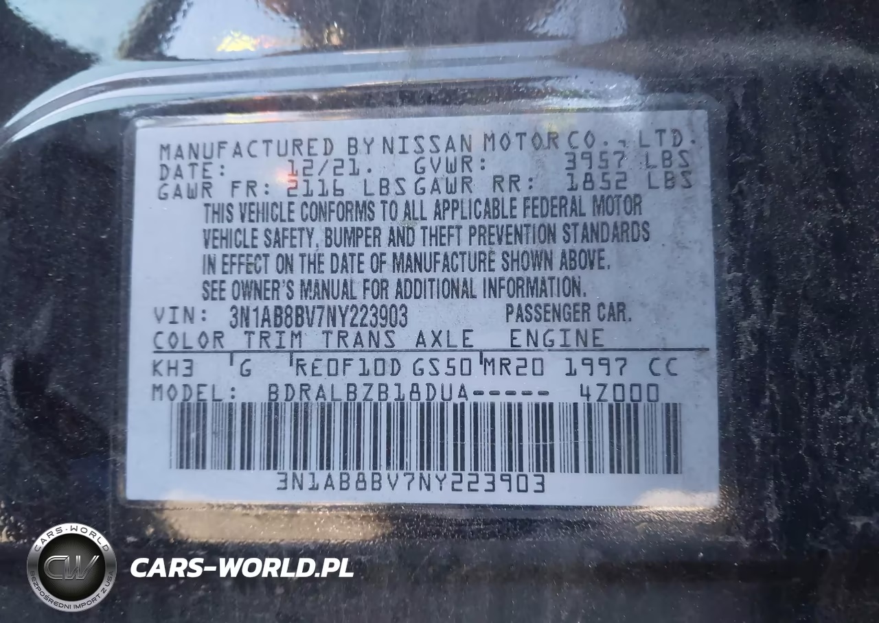 2022 Nissan Sentra S Xtronic Cvt VIN:3N1AB8BV7NY223903 - 9