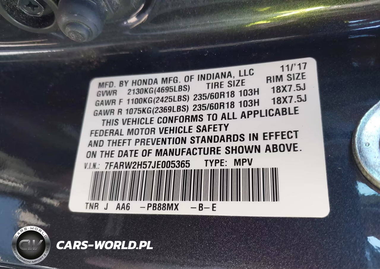 2018 Honda Cr-V Ex VIN:7FARW2H57JE005365 - 9