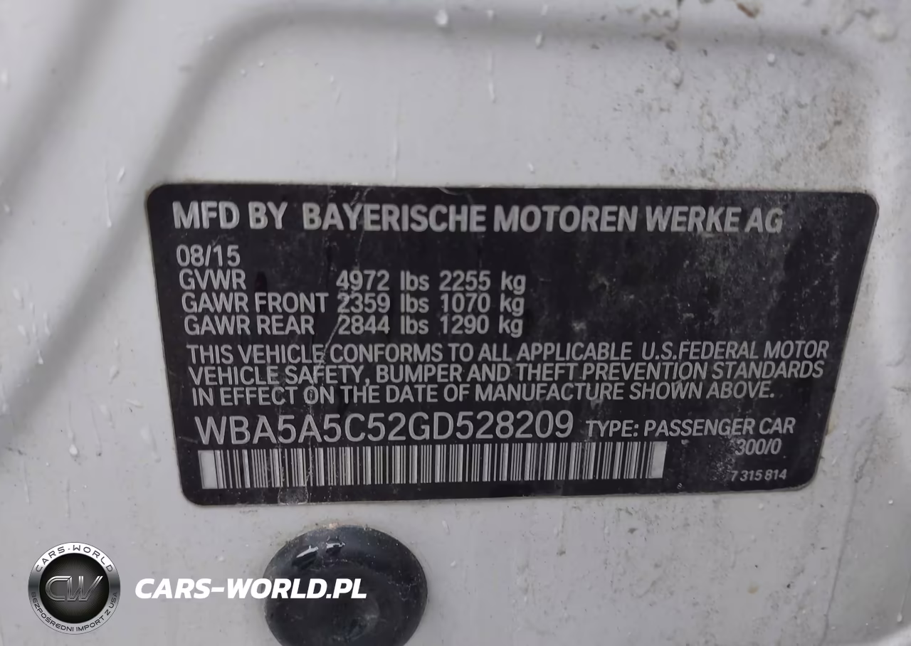 2016 BMW 528I VIN:WBA5A5C52GD528209 - 9