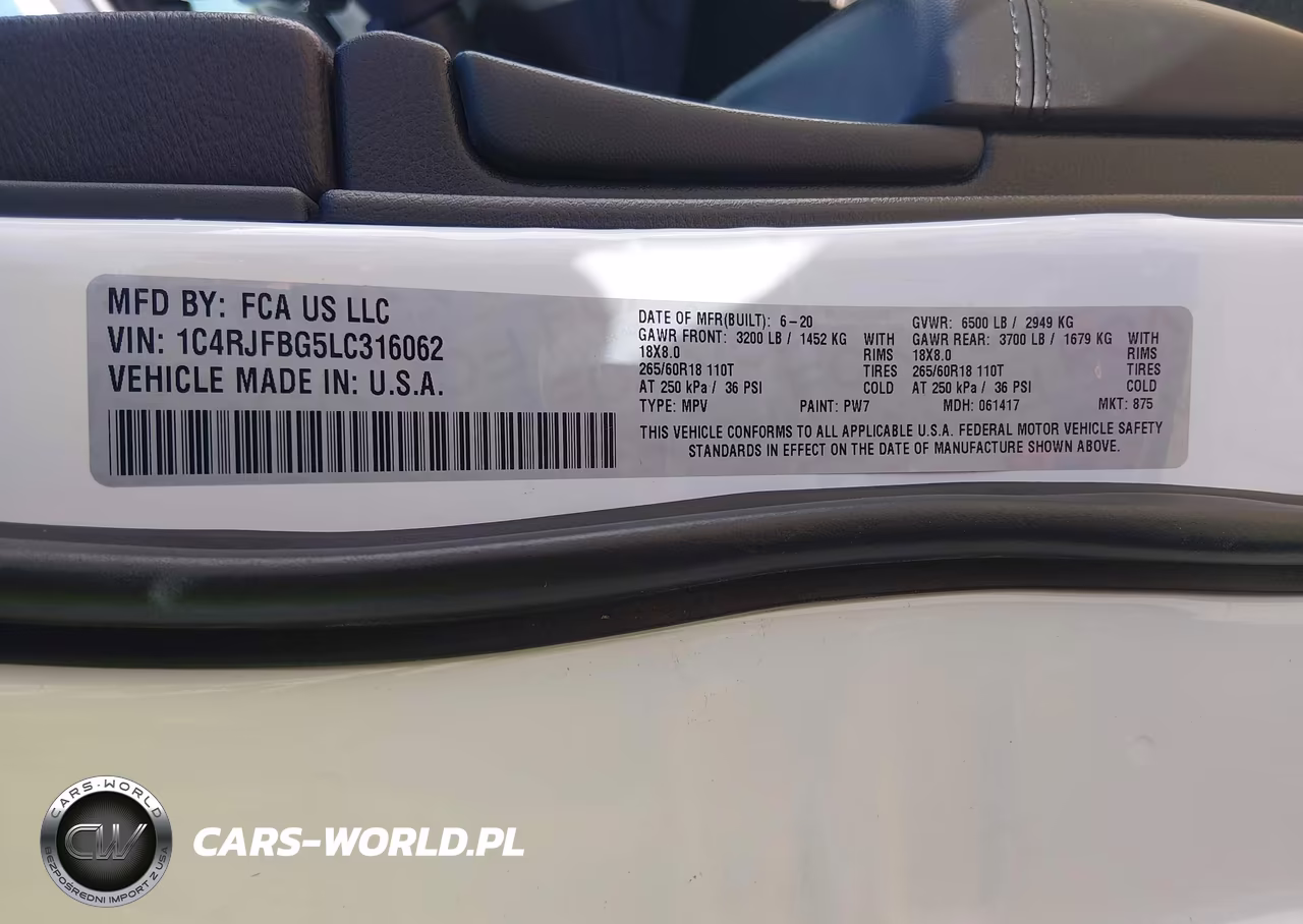 2020 Jeep Grand Cherokee Limited 4X4 VIN:1C4RJFBG5LC316062 - 9