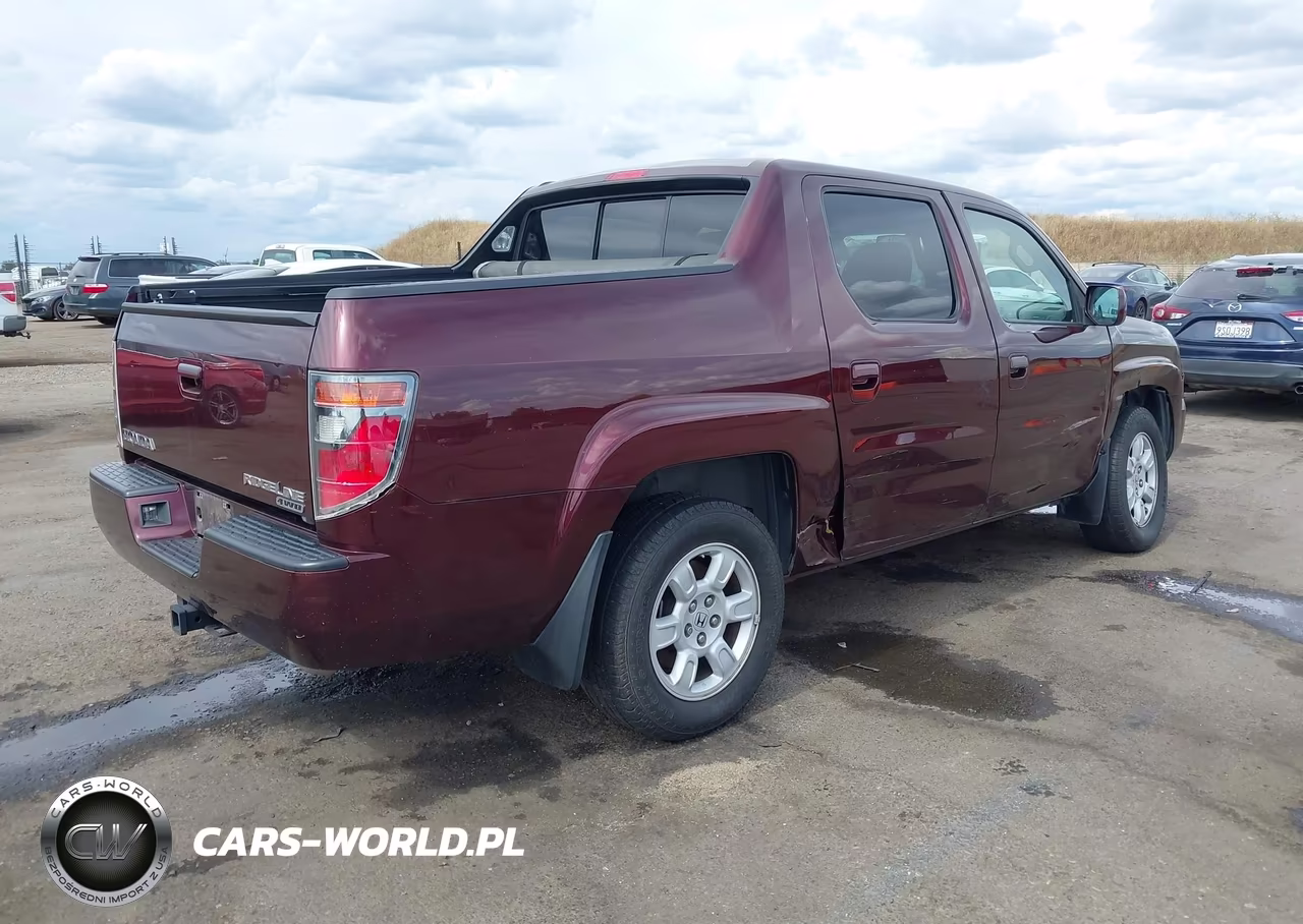 2007 Honda Ridgeline Rts VIN:2HJYK164X7H531396 - 4