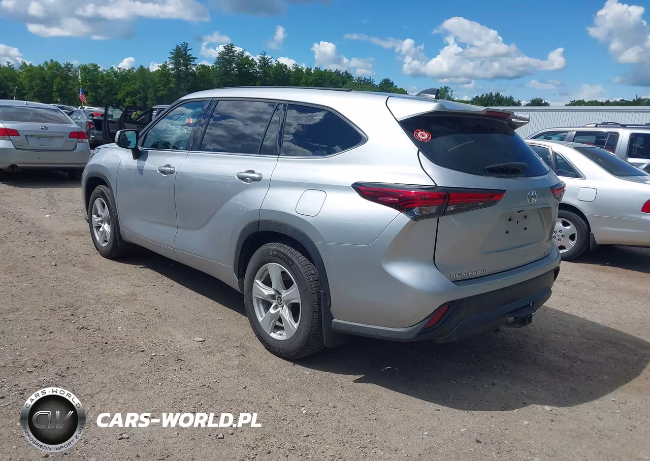 2022 Toyota Highlander Le VIN:5TDBZRBH1NS573306 - 3