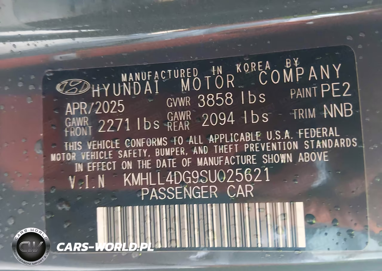 2025 Hyundai Elantra Se VIN:KMHLL4DG9SU025621 - 9