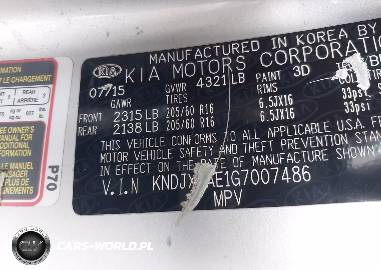 2016 Kia Soul Ev + VIN:KNDJX3AE1G7007486 - 9