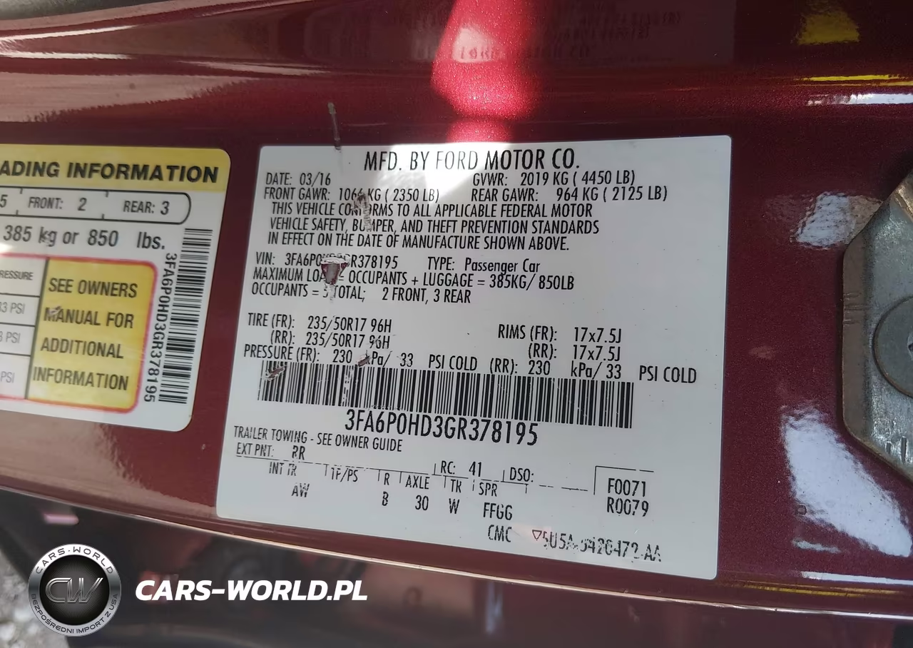 2016 Ford Fusion Se VIN:3FA6P0HD3GR378195 - 9