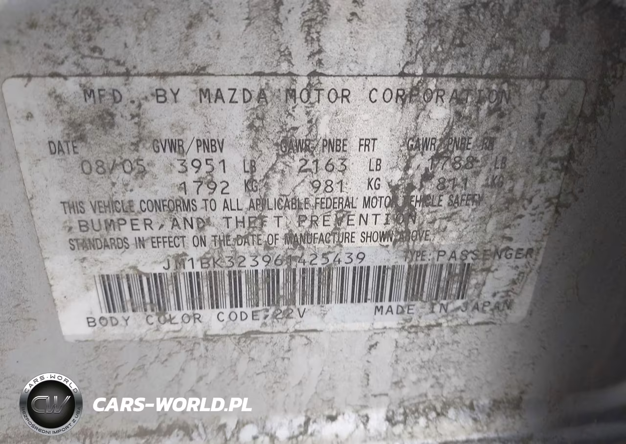 2006 Mazda Mazda3 S Grand Touring VIN:JM1BK323961425439 - 9