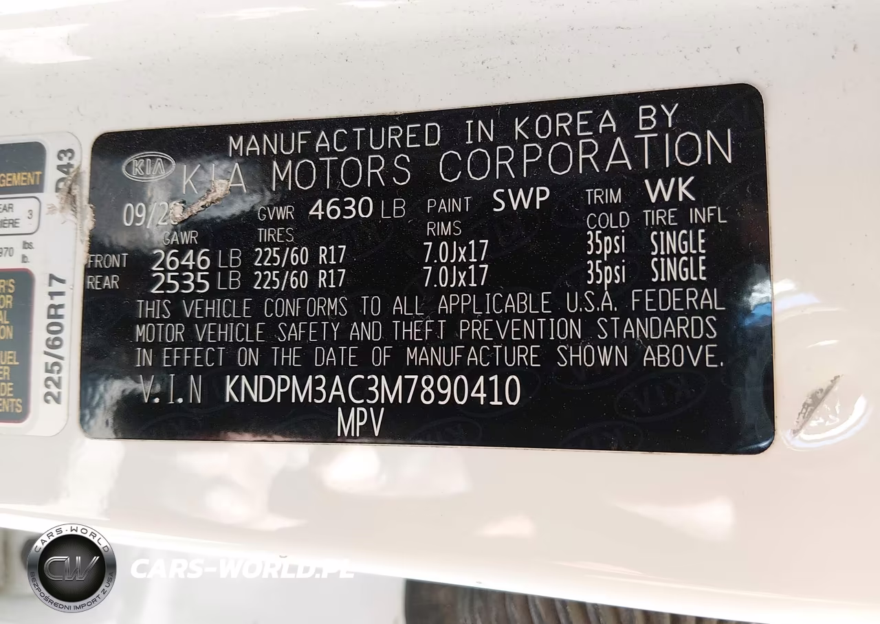 2021 Kia Sportage Lx VIN:KNDPM3AC3M7890410 - 9