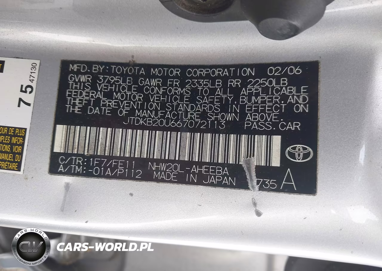 2006 Toyota Prius VIN:JTDKB20U667072113 - 9