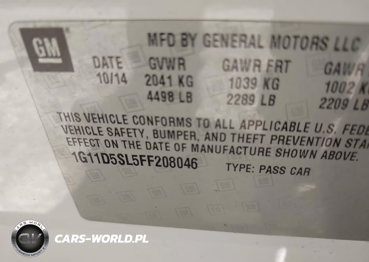 2015 Chevrolet Malibu 2Lt VIN:1G11D5SL5FF208046 - 9