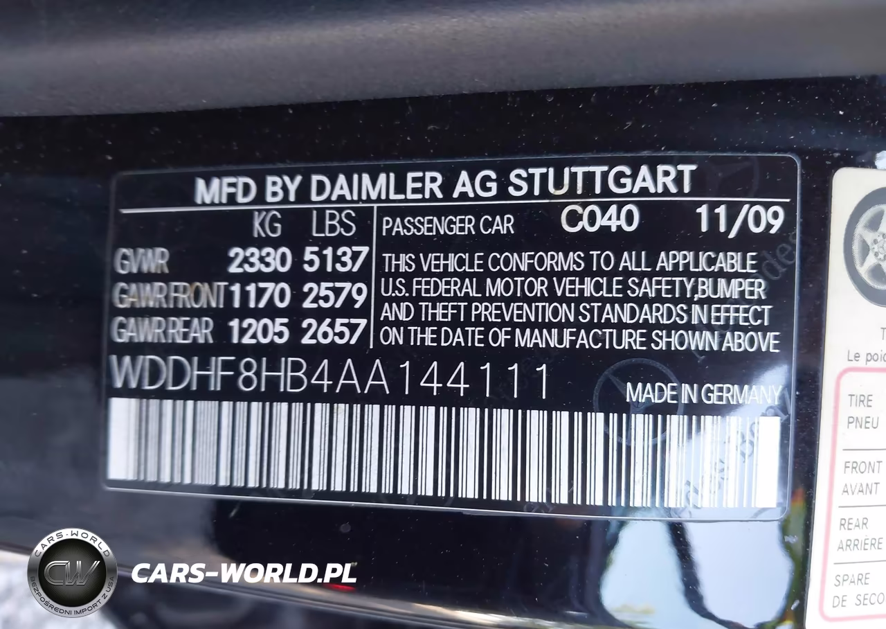 2010 Mercedes-Benz E 350 4Matic VIN:WDDHF8HB4AA144111 - 9