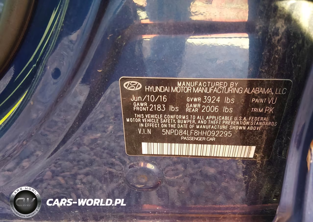 2017 Hyundai Elantra Se VIN:5NPD84LF8HH092295 - 9