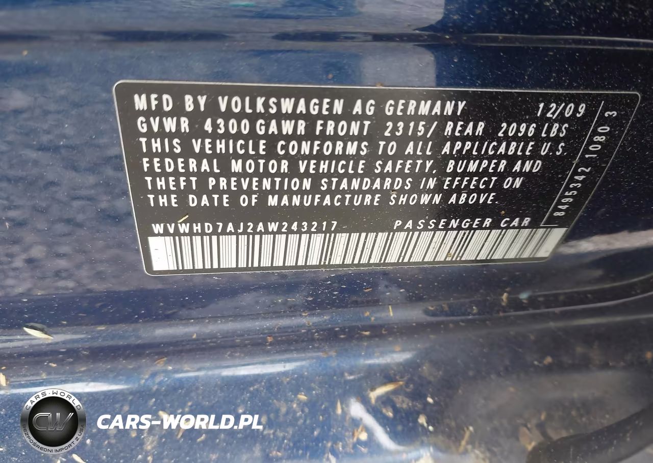 2010 Volkswagen Gti 4-Door VIN:WVWHD7AJ2AW243217 - 9