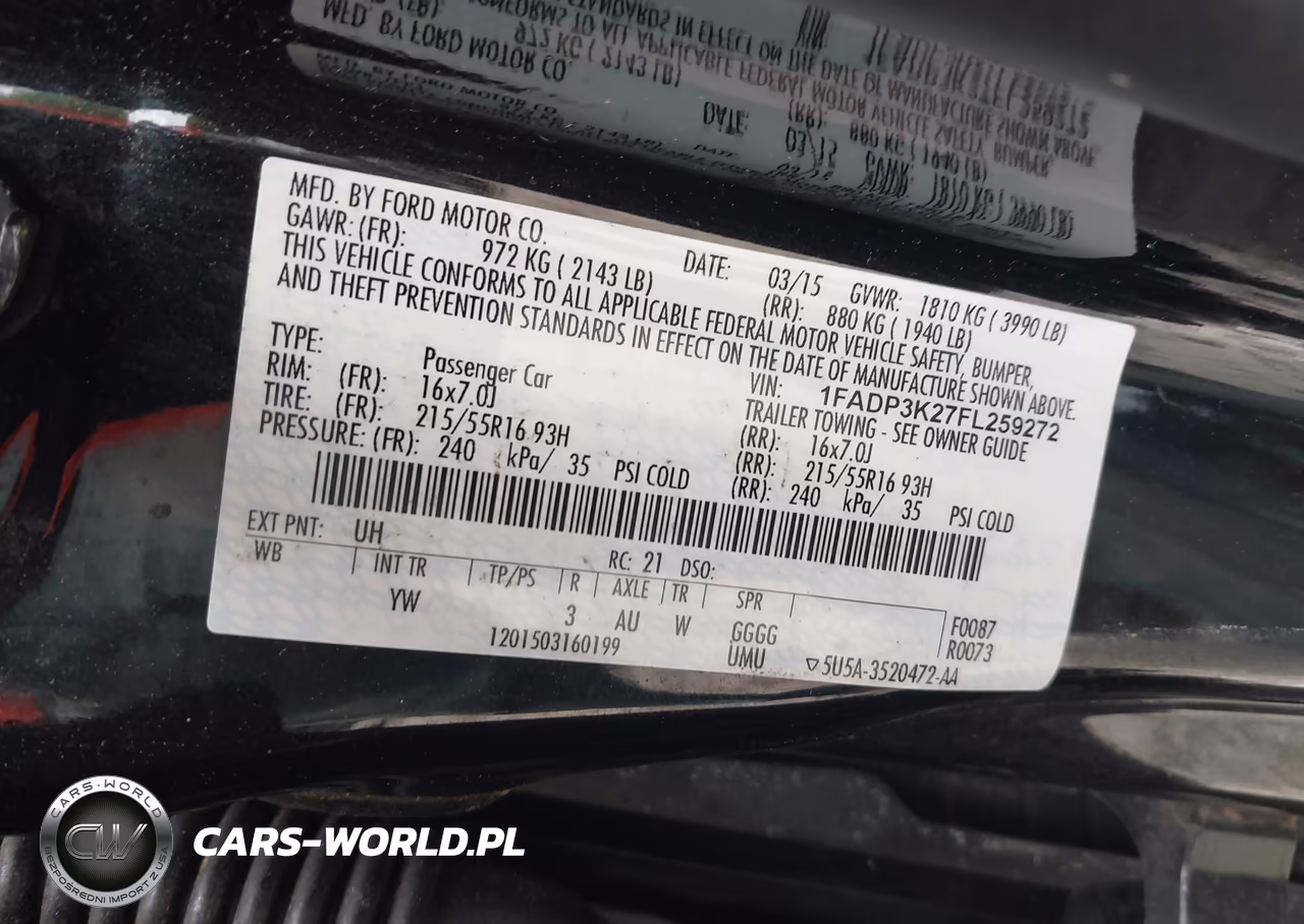 2015 Ford Focus Se VIN:1FADP3K27FL259272 - 9