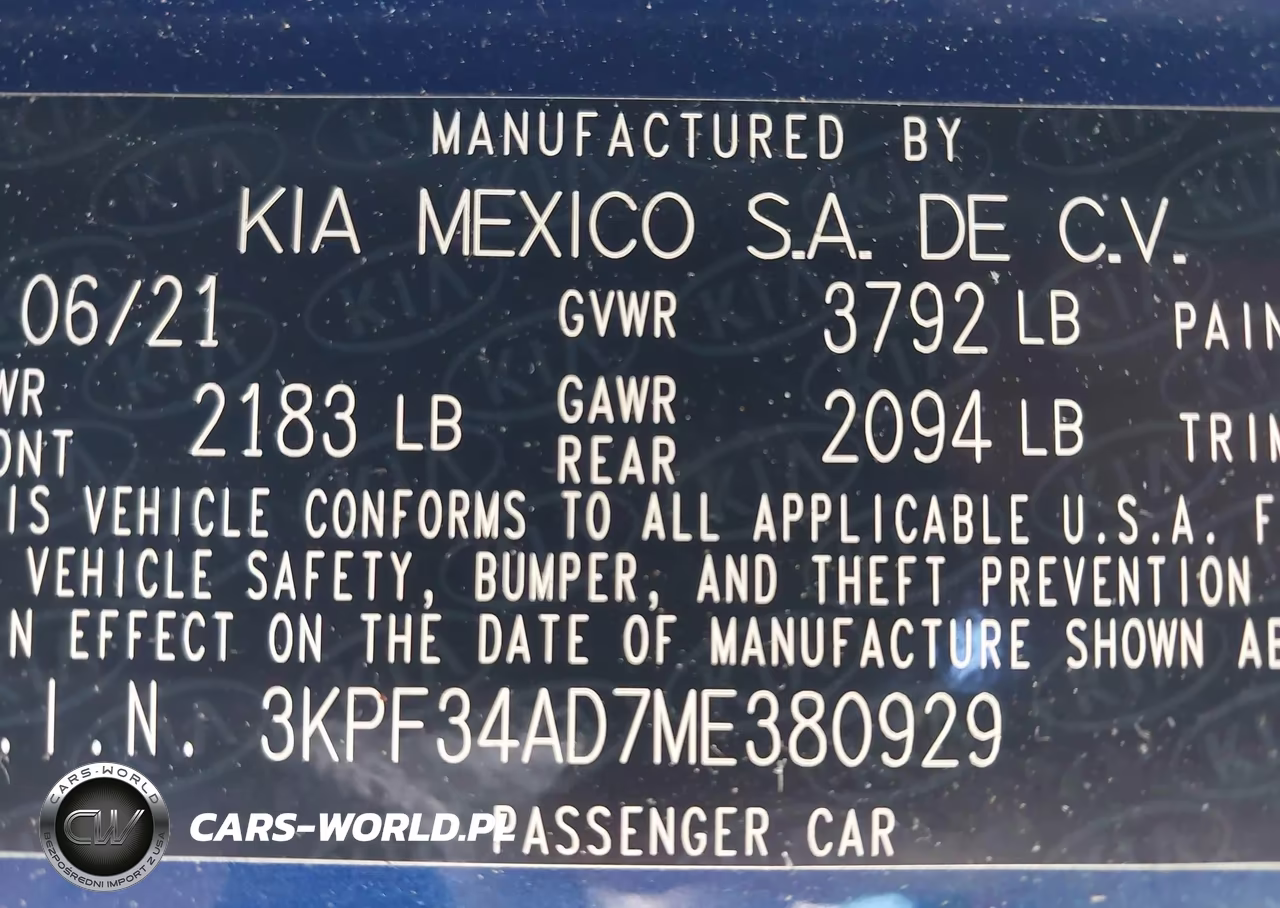 2021 Kia Forte Gt-Line VIN:3KPF34AD7ME380929 - 9