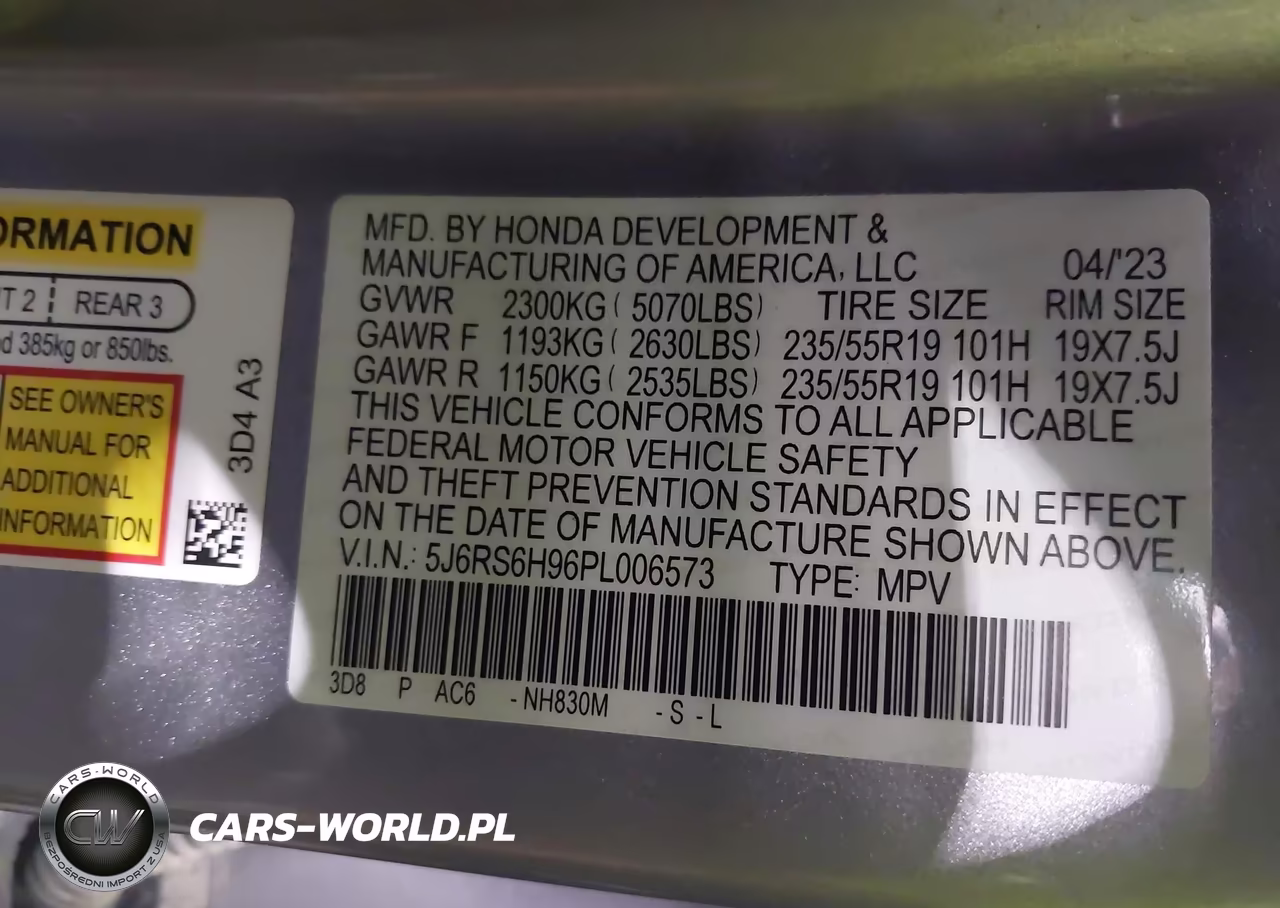2023 Honda Cr-V Hybrid Sport Touring VIN:5J6RS6H96PL006573 - 9