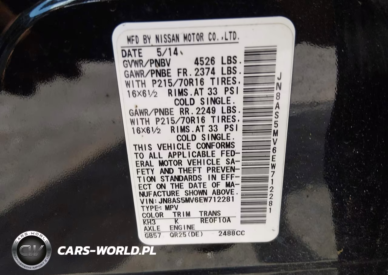 2014 Nissan Rogue Select S VIN:JN8AS5MV6EW712281 - 9