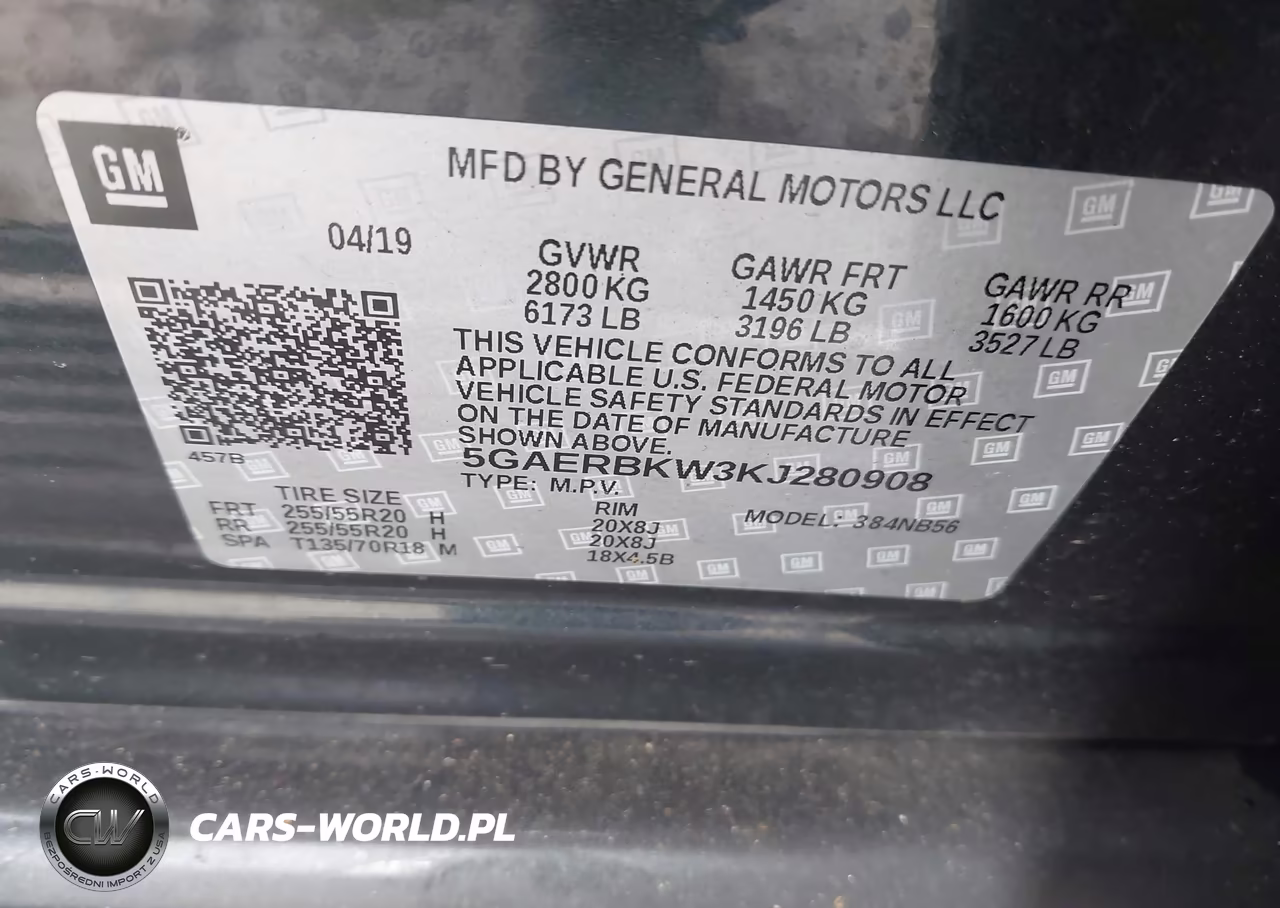 2019 Buick Enclave Fwd Essence VIN:5GAERBKW3KJ280908 - 9