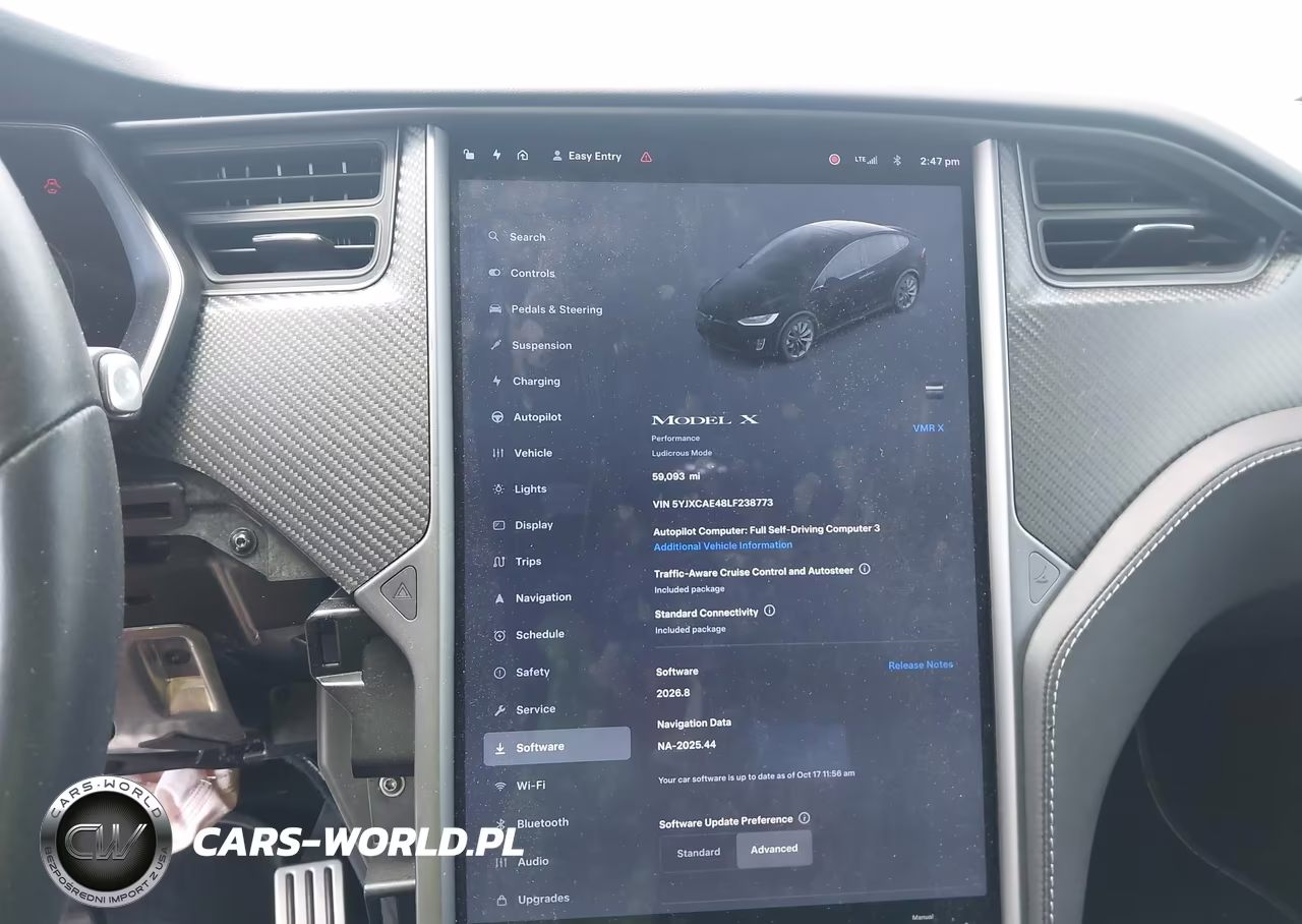 2020 Tesla Model X Performance Dual Motor All-Wheel Drive VIN:5YJXCAE48LF238773 - 17