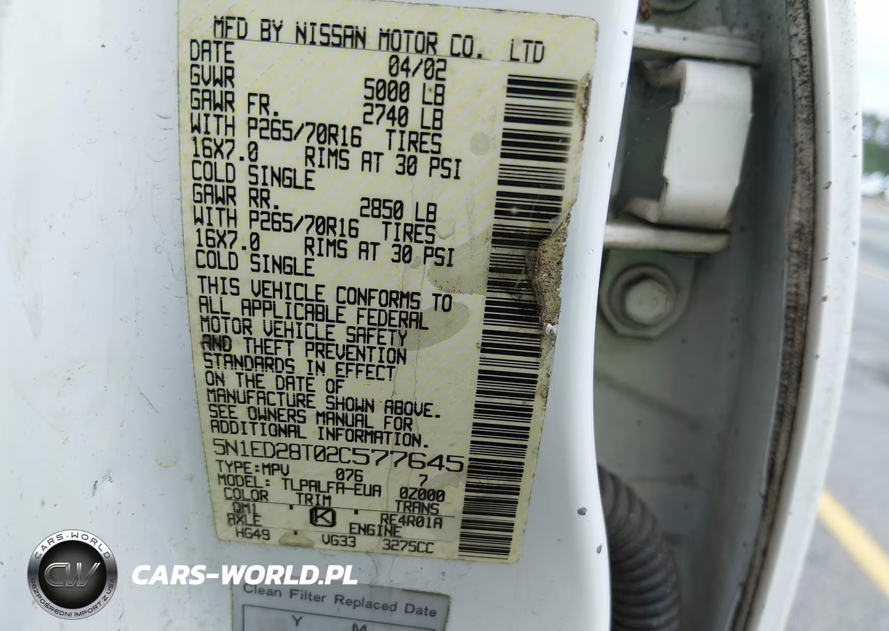 2002 Nissan Xterra Se VIN:5N1ED28T02C577645 - 9