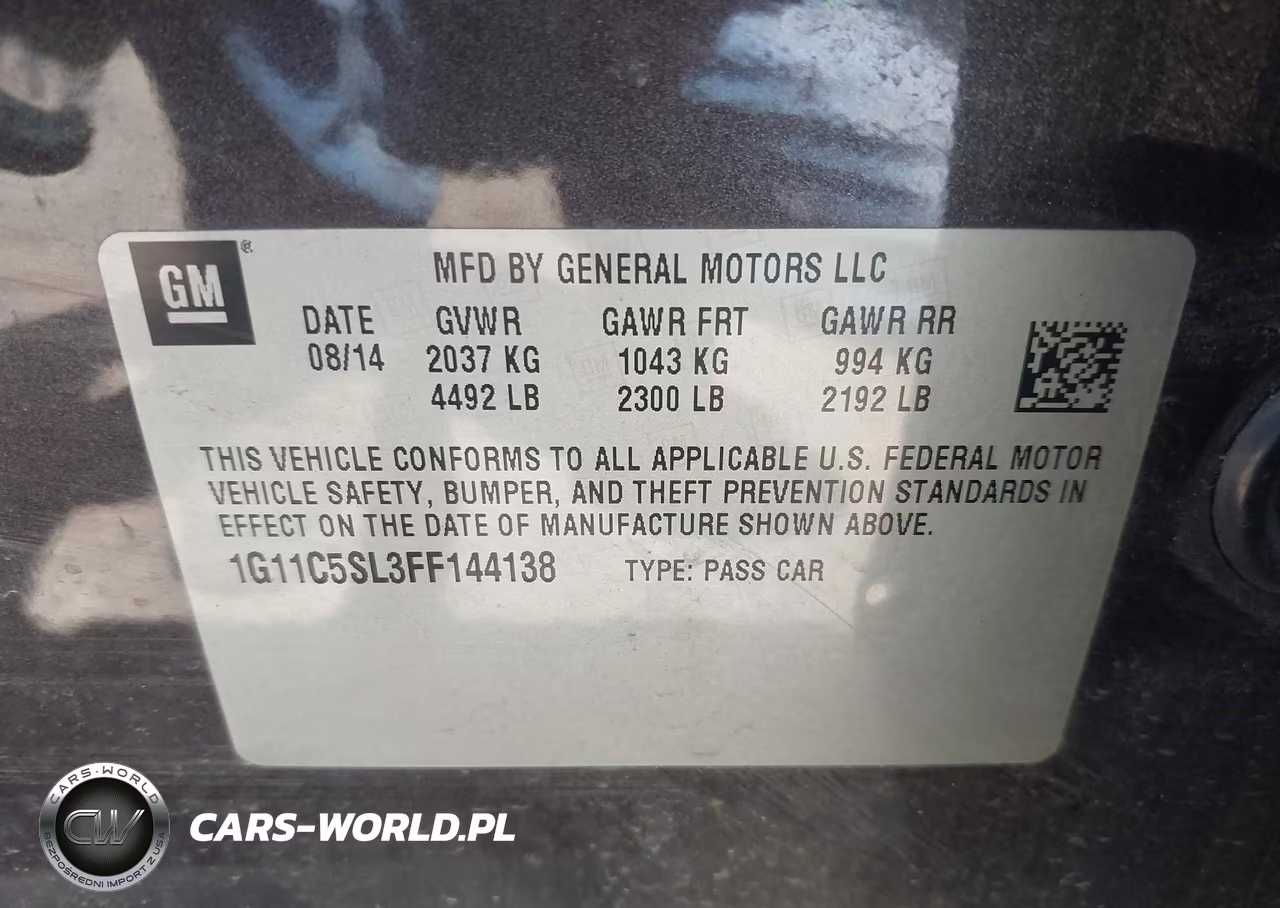 2015 Chevrolet Malibu 1Lt VIN:1G11C5SL3FF144138 - 9