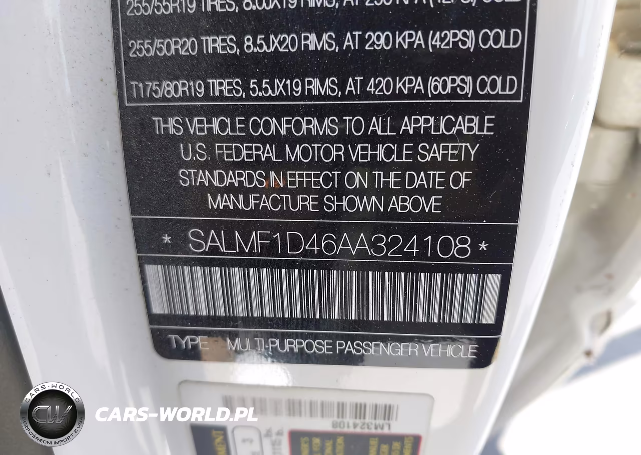 2010 Land Rover Range Rover Hse VIN:SALMF1D46AA324108 - 9