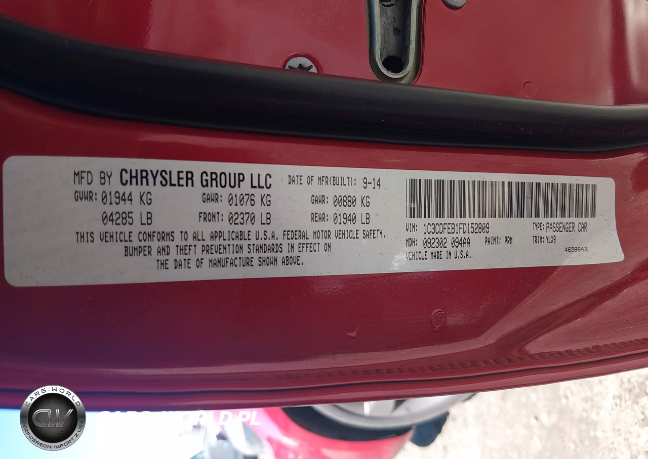 2015 Dodge Dart Gt VIN:1C3CDFEB1FD152809 - 9